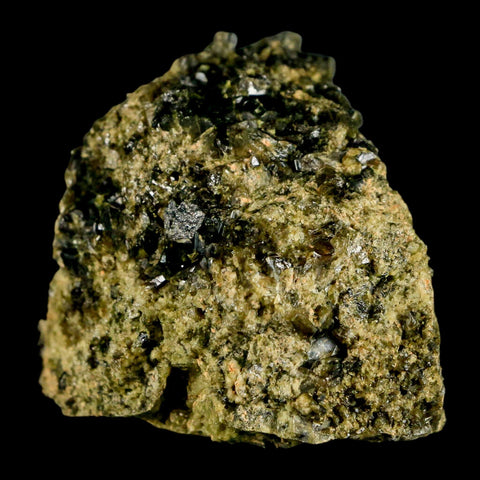 2.3" Rough Deep Green Epidote Crystal Quartz Mineral Specimen Canete Province Peru - Fossil Age Minerals