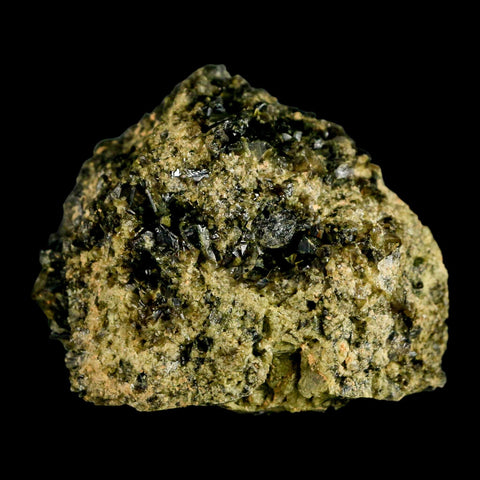 2.3" Rough Deep Green Epidote Crystal Quartz Mineral Specimen Canete Province Peru - Fossil Age Minerals