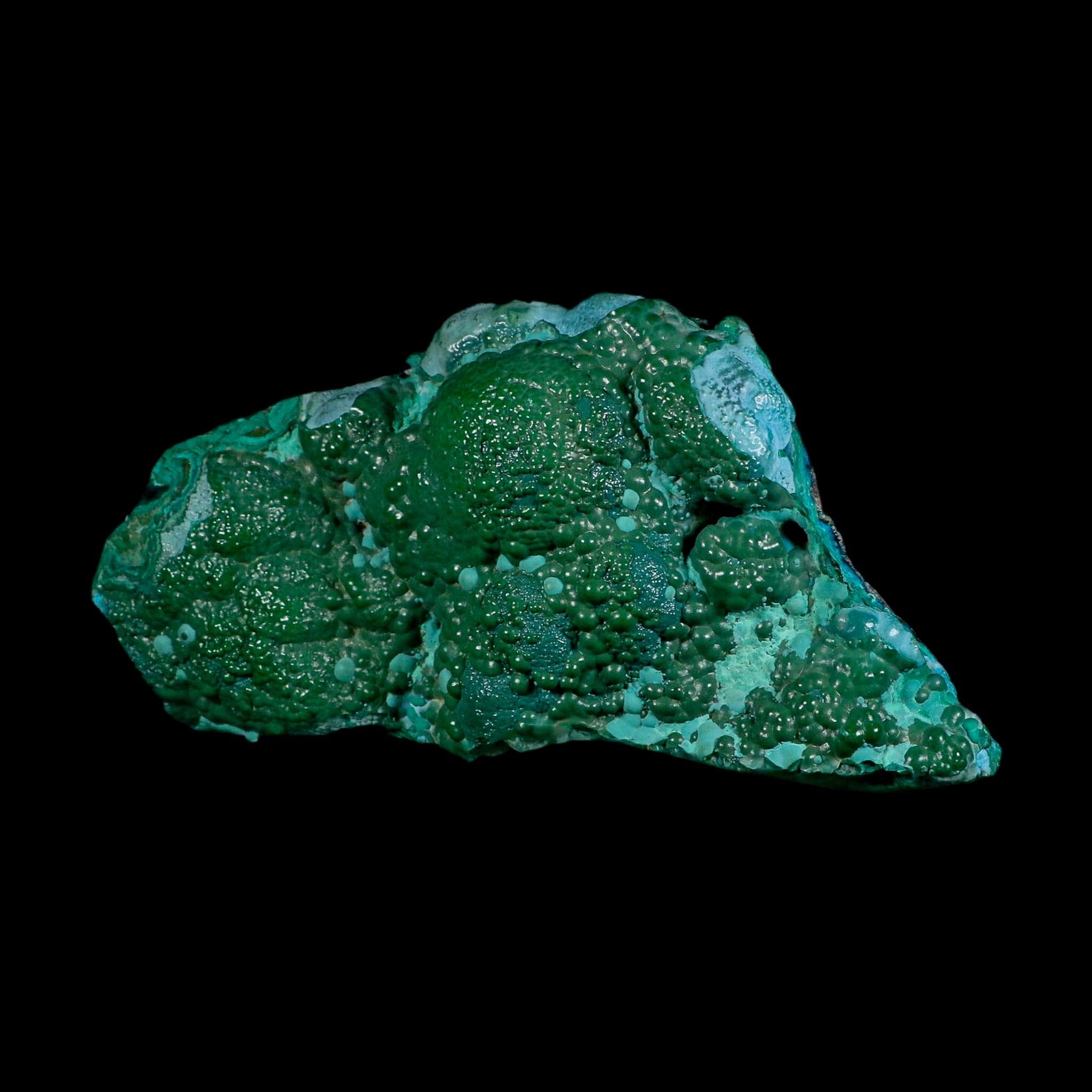 6.2" Malachite And Chrysocolla Botryoidal Colorful Mineral Specimen Congo