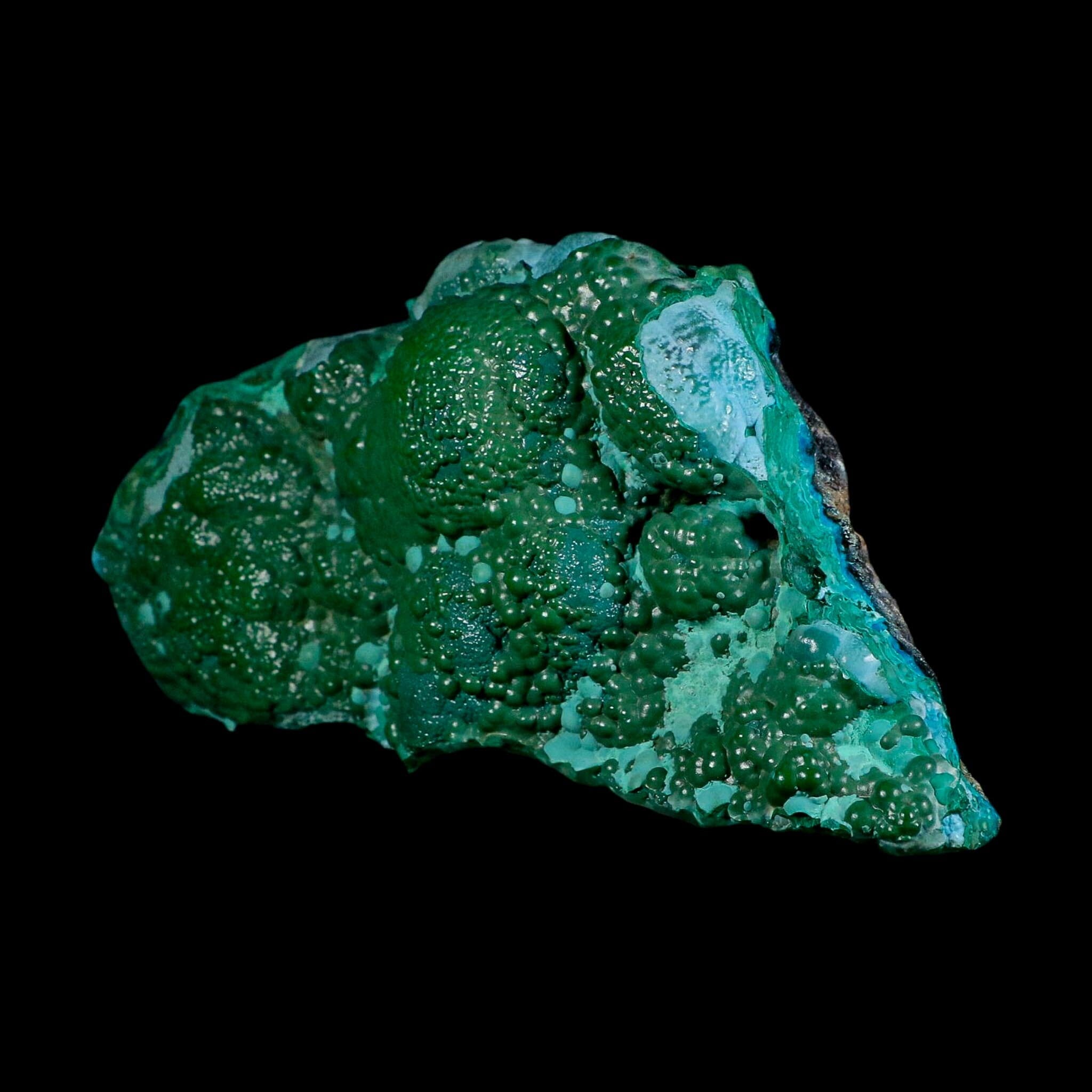 6.2" Malachite And Chrysocolla Botryoidal Colorful Mineral Specimen Congo