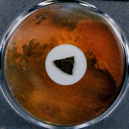 Mars Rock Martian Meteorite Amgala 001 Shergottite Olivine-Phyric COA And Display