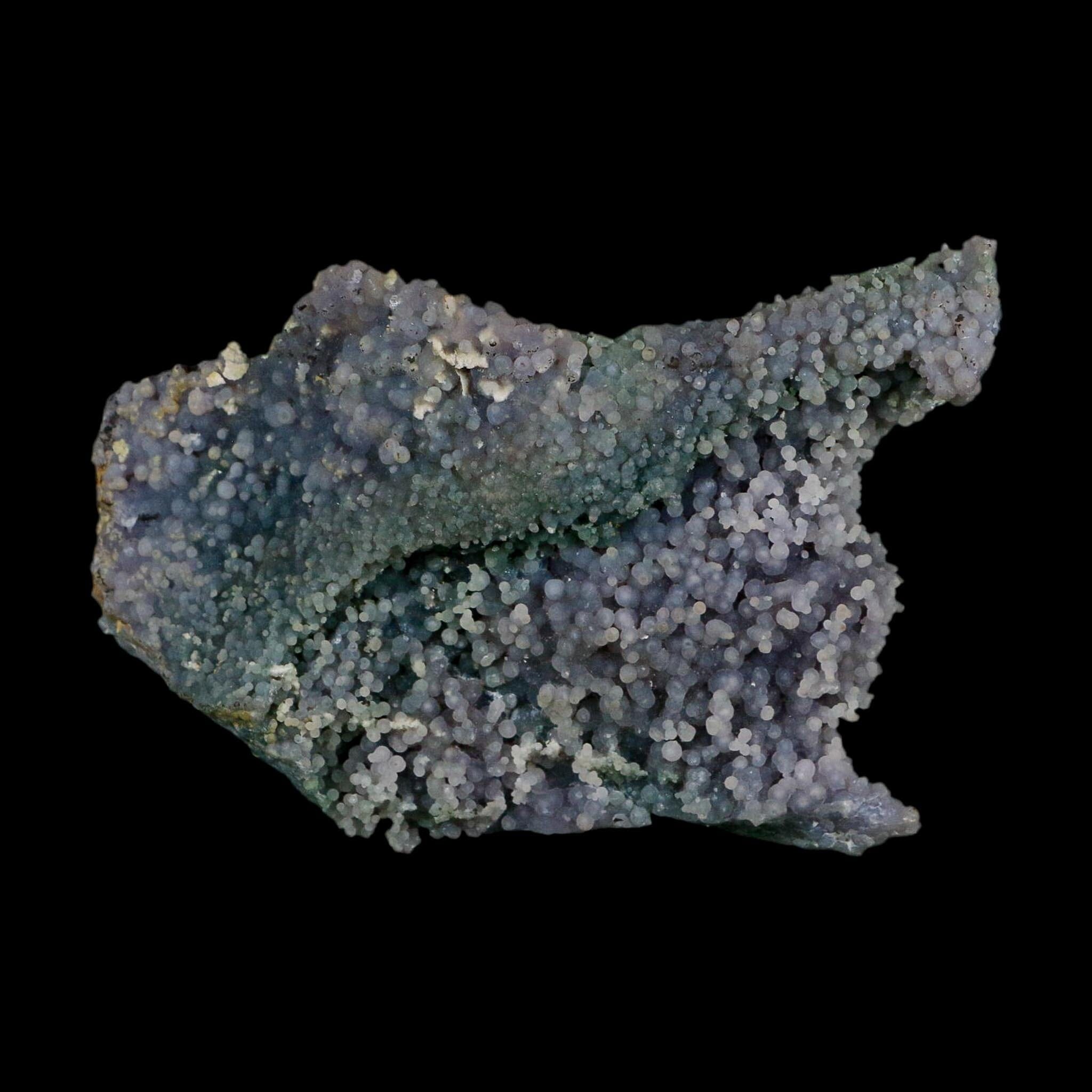 4.5" Purple And Green Grape Agate Botryoidal Crystal Cluster Mineral Sulawesi Island