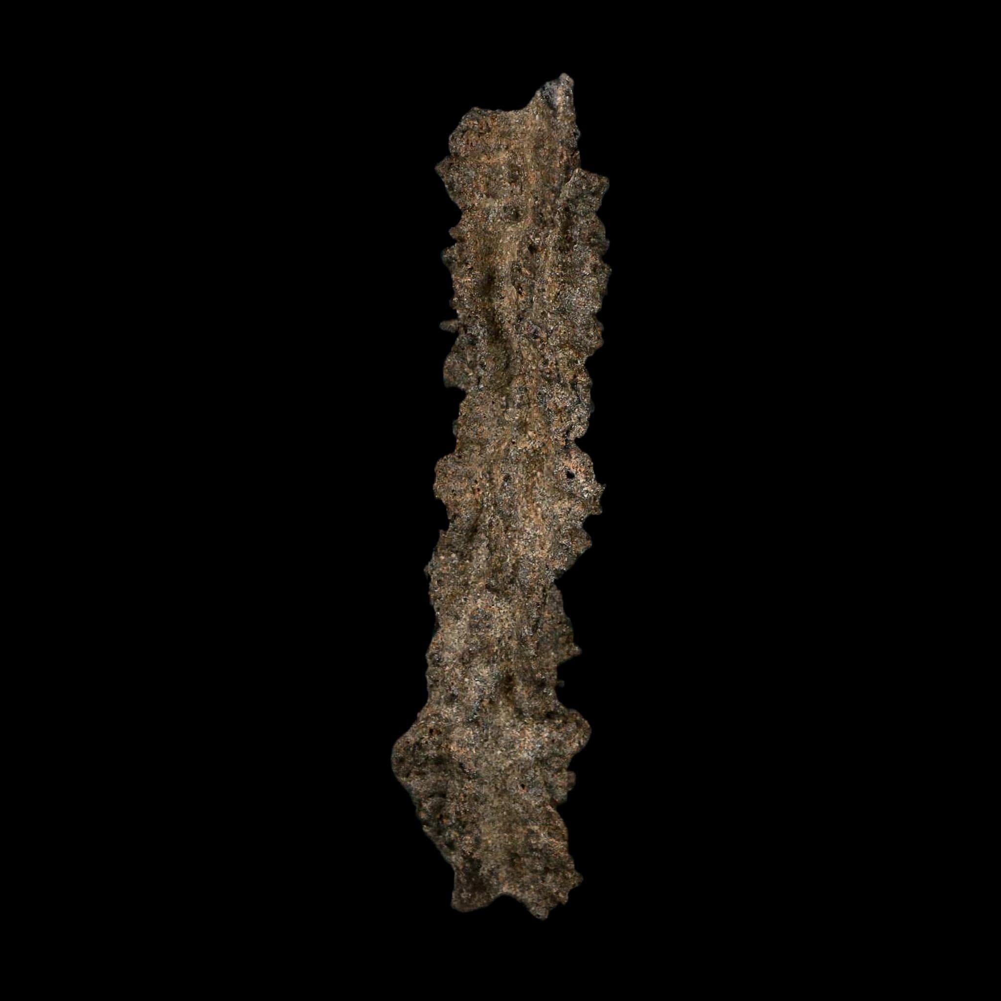 3.7" Fulgurite Petrified Lightning Strike Glass Sahara Desert Algeria - Fossil Age Minerals