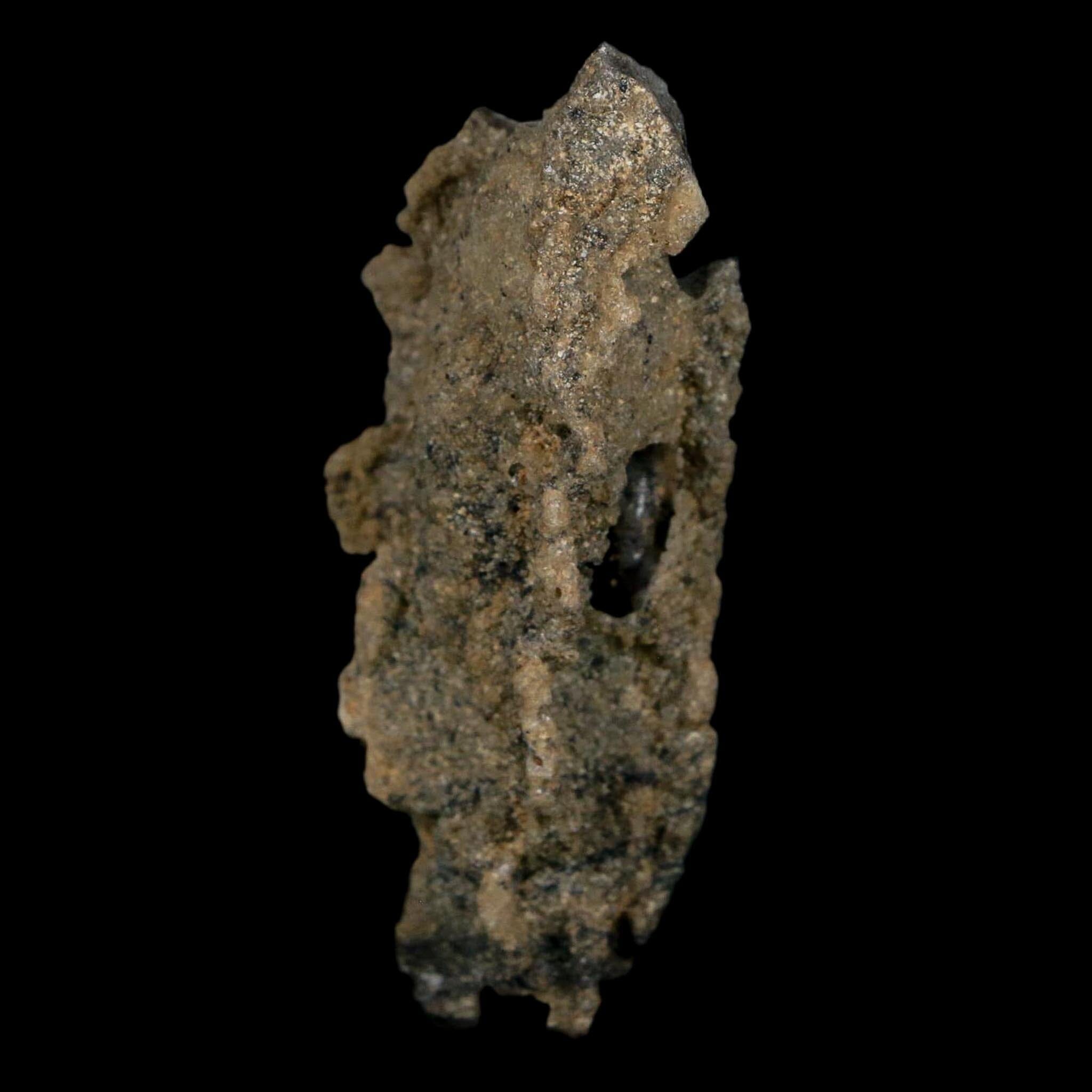 2.7" Fulgurite Petrified Lightning Strike Glass Sahara Desert Algeria - Fossil Age Minerals