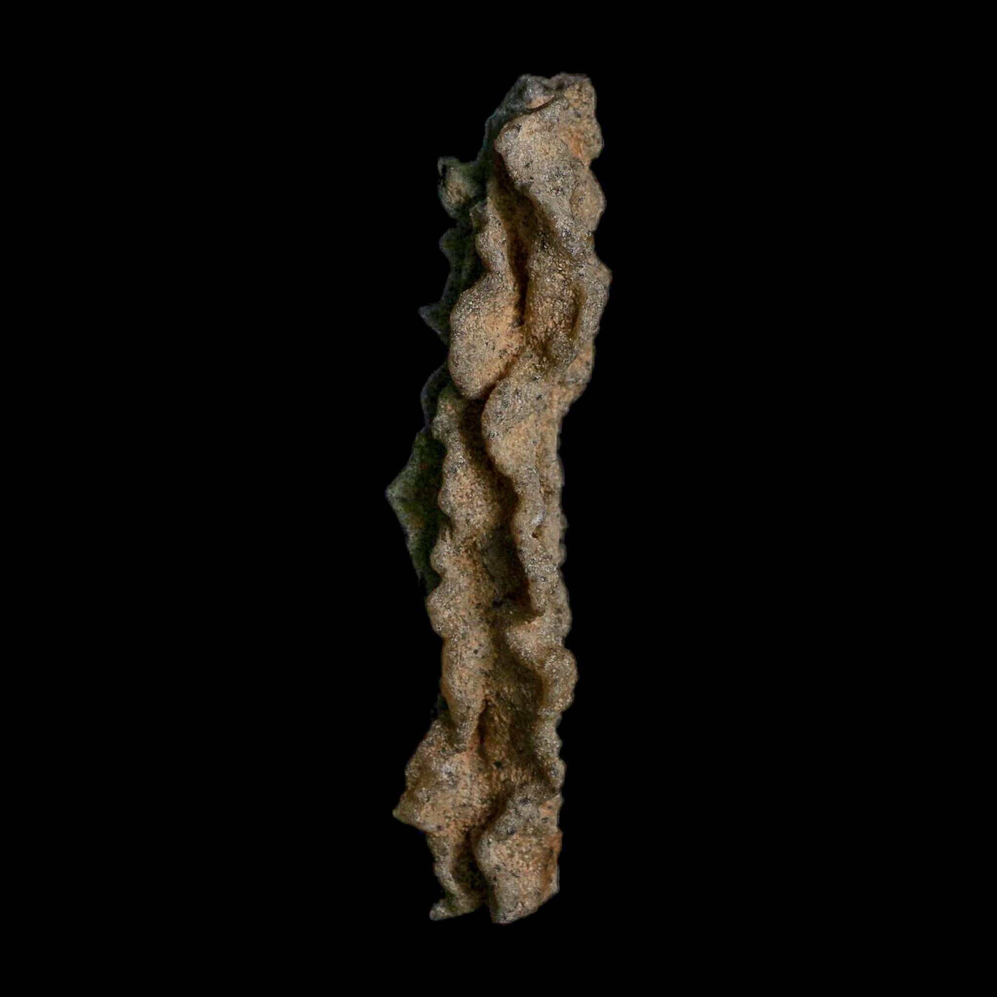 3.7" Fulgurite Petrified Lightning Strike Glass Sahara Desert Algeria - Fossil Age Minerals