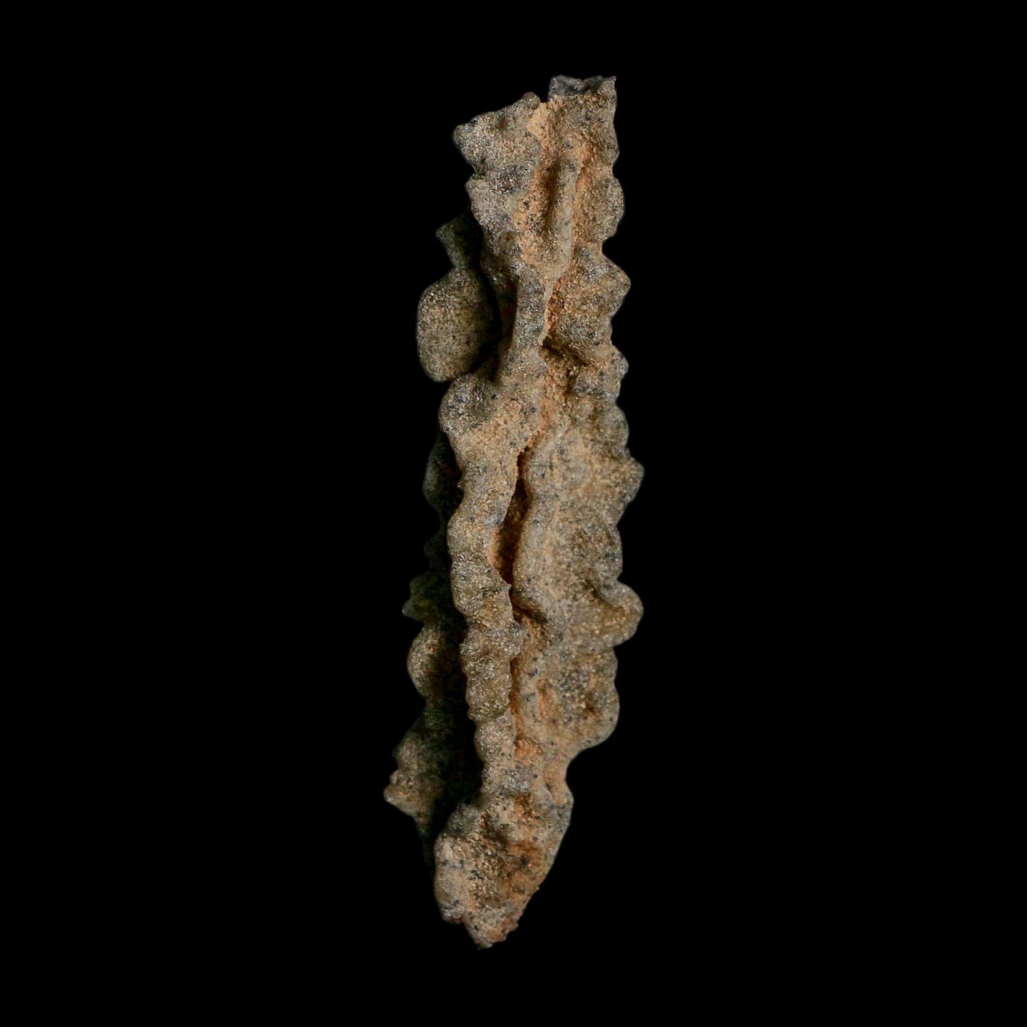 3.7" Fulgurite Petrified Lightning Strike Glass Sahara Desert Algeria - Fossil Age Minerals