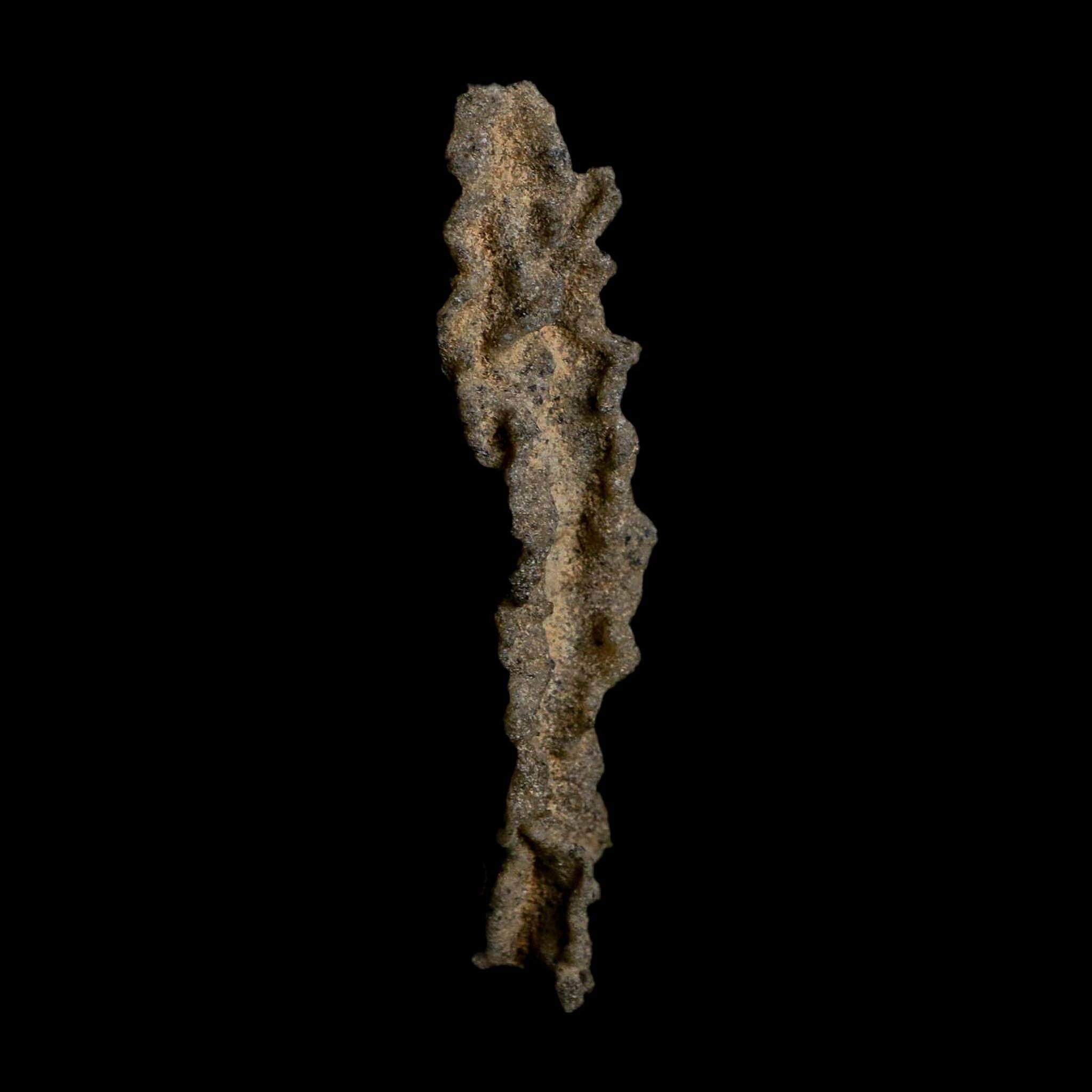 3.7" Fulgurite Petrified Lightning Strike Glass Sahara Desert Algeria - Fossil Age Minerals