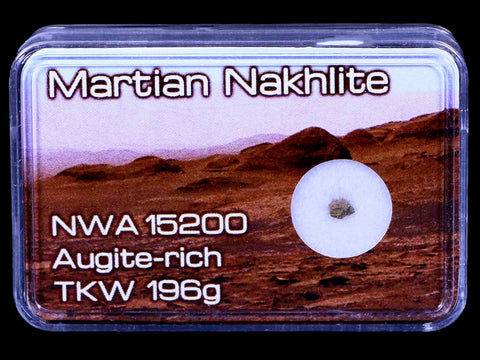 Mars Rock Mars Meteorite Martian Nakhite Northwest Africa NWA 15200 Morocco - Fossil Age Minerals