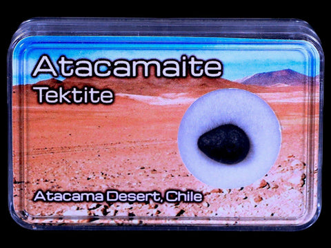 Atacamaite Tektite Impact Wabar Glass Atacama Desert Chile Meteorite Display - Fossil Age Minerals