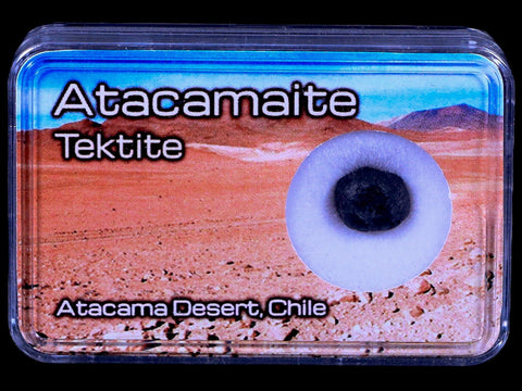 Atacamaite Tektite Impact Wabar Glass Atacama Desert Chile Meteorite Display - Fossil Age Minerals