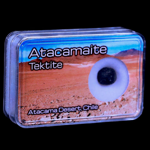 Atacamaite Tektite Impact Wabar Glass Atacama Desert Chile Meteorite Display - Fossil Age Minerals