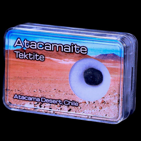 Atacamaite Tektite Impact Wabar Glass Atacama Desert Chile Meteorite Display - Fossil Age Minerals