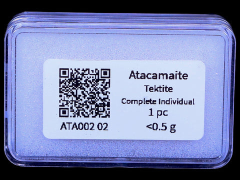 Atacamaite Tektite Impact Wabar Glass Atacama Desert Chile Meteorite Display - Fossil Age Minerals