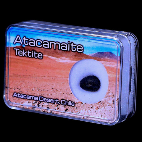 Atacamaite Tektite Impact Wabar Glass Atacama Desert Chile Meteorite Display - Fossil Age Minerals