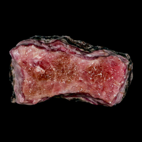 4.5" Pink Cobaltoan Calcite Natural Crystal Druzy Cobalt Mineral Bou Azzer Morocco - Fossil Age Minerals