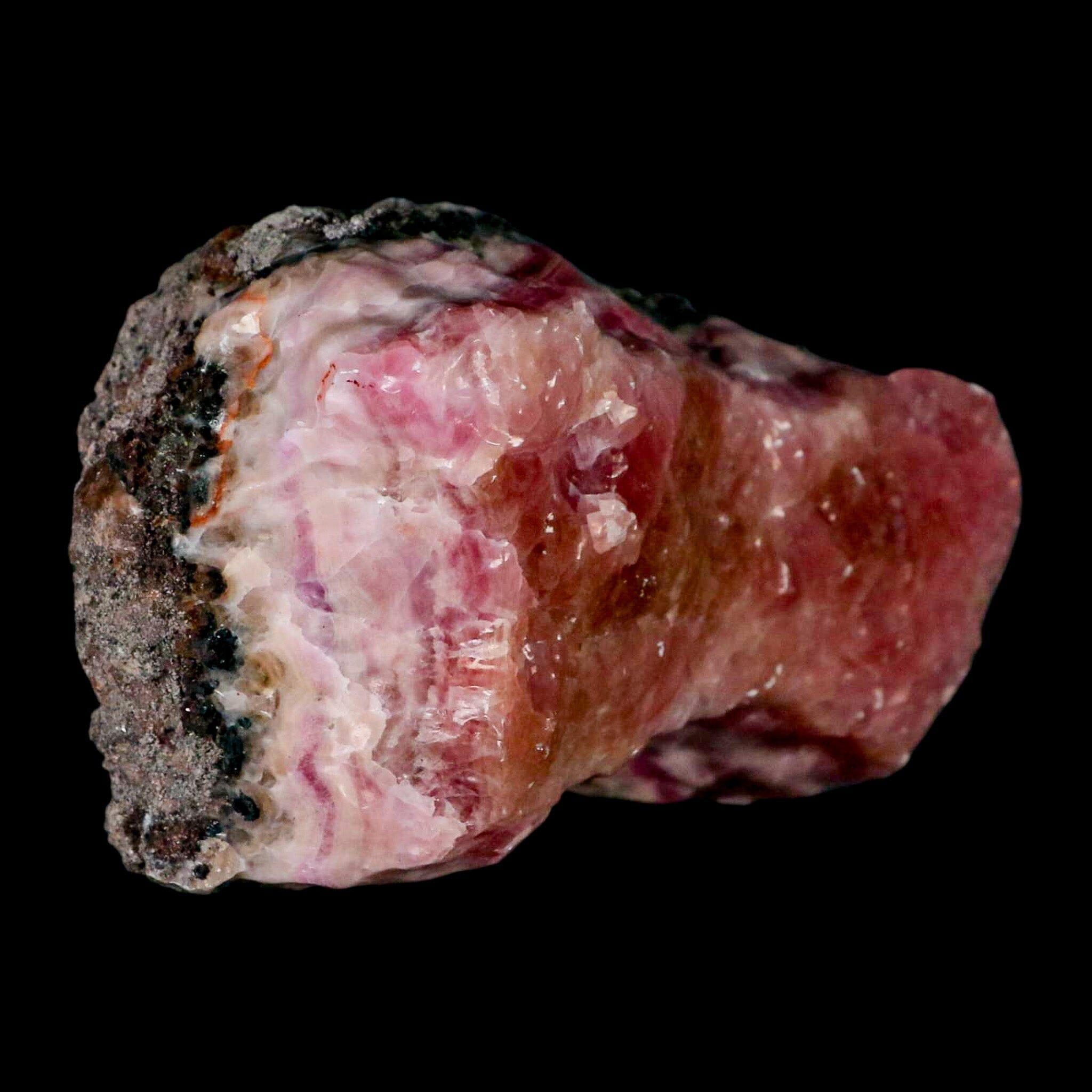 4.5" Pink Cobaltoan Calcite Natural Crystal Druzy Cobalt Mineral Bou Azzer Morocco - Fossil Age Minerals