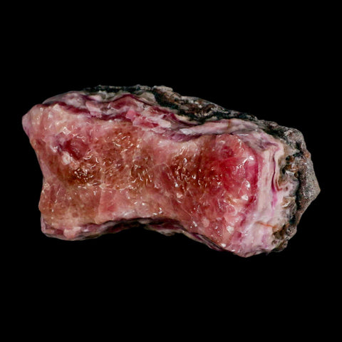 4.5" Pink Cobaltoan Calcite Natural Crystal Druzy Cobalt Mineral Bou Azzer Morocco - Fossil Age Minerals