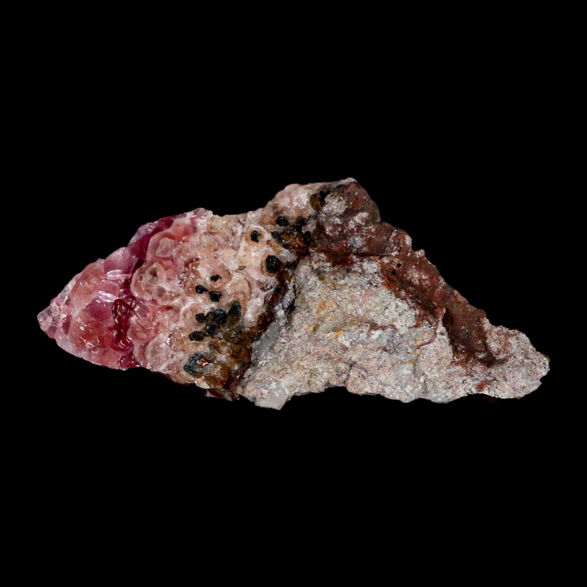 4.1" Pink Cobaltoan Calcite Natural Crystal Druzy Cobalt Mineral Bou Azzer Morocco - Fossil Age Minerals