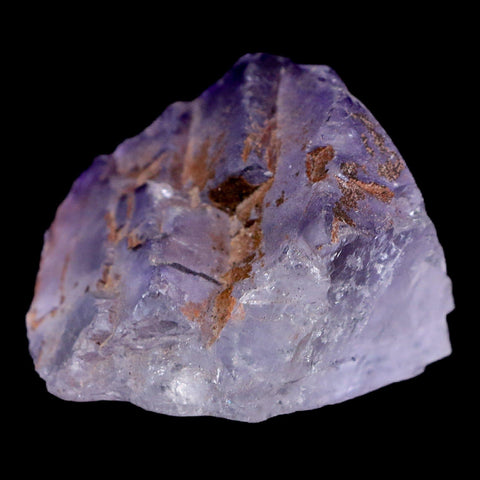 1.8" Purple Fluorite Crystal Clear Cluster Mineral Specimen Taourirt Morocco - Fossil Age Minerals