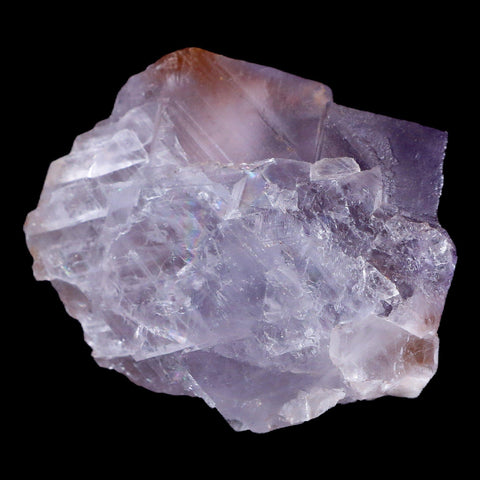 1.8" Purple Fluorite Crystal Cubes Cluster Mineral Specimen Taourirt Morocco - Fossil Age Minerals