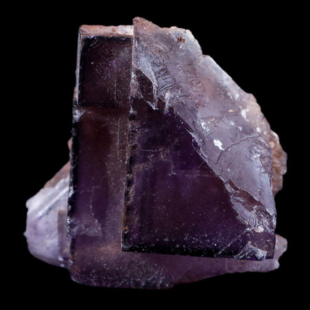 2.5" Purple Fluorite Crystal Cube Cluster Mineral Specimen Taourirt Morocco