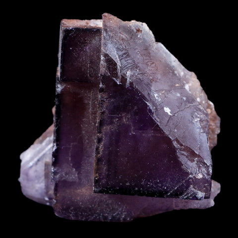 2.5" Purple Fluorite Crystal Cube Cluster Mineral Specimen Taourirt Morocco - Fossil Age Minerals