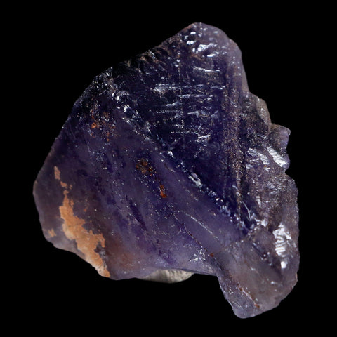 1.7" Purple Fluorite Crystal Mineral Specimen Taourirt Morocco - Fossil Age Minerals