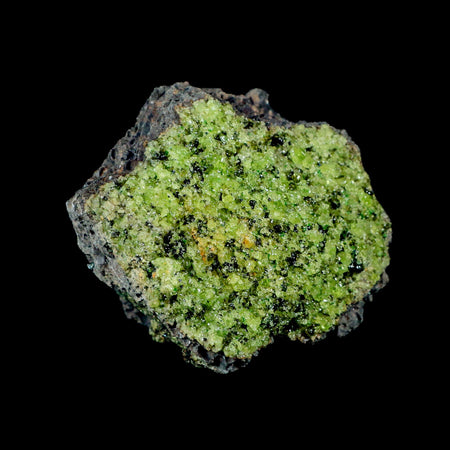 XL 3.6" Natural Emerald Peridot Crystal Minerals On Volcanic Rock Gila, Arizona