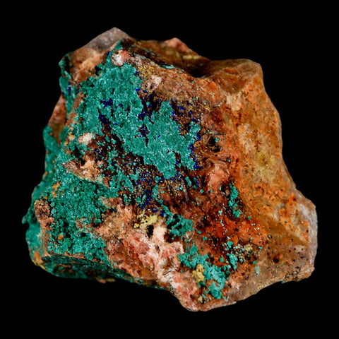 2.2" Azurite Crystals & Malachite On Matrix Colorful Mineral Specimen Morocco - Fossil Age Minerals