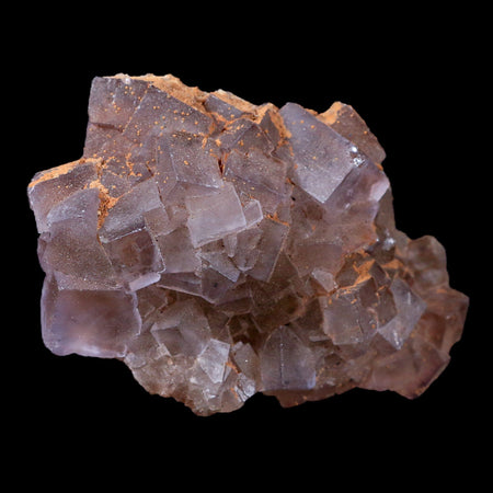 2.8" Purple Fluorite Crystal Cube Cluster Mineral Specimen Taourirt Morocco