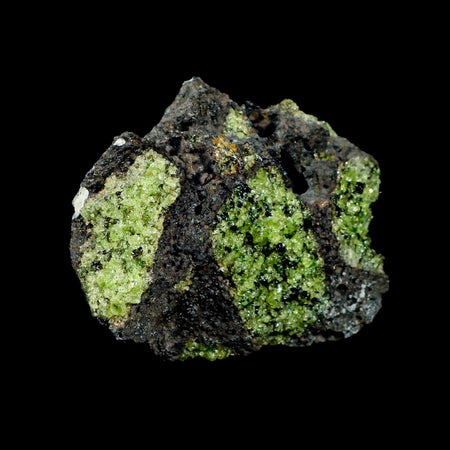XL 4.3" Natural Emerald Peridot Crystal Minerals On Volcanic Rock Gila, Arizona