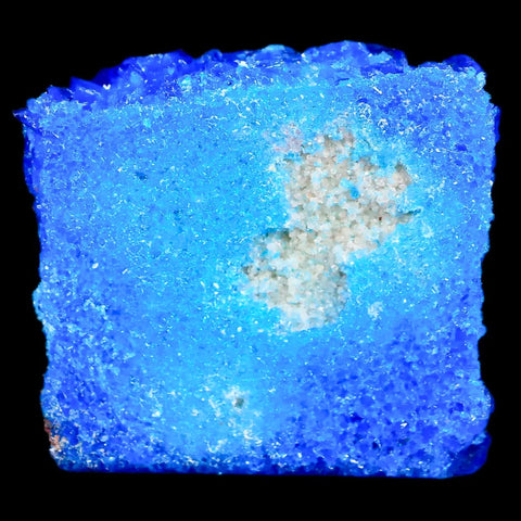 2" Electric Blue Chalcanthite Mineral Crystal Specimen Location Poland Sokolowski - Fossil Age Minerals
