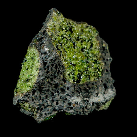 XL 3.4" Natural Emerald Peridot Crystal Minerals On Volcanic Rock Gila, Arizona