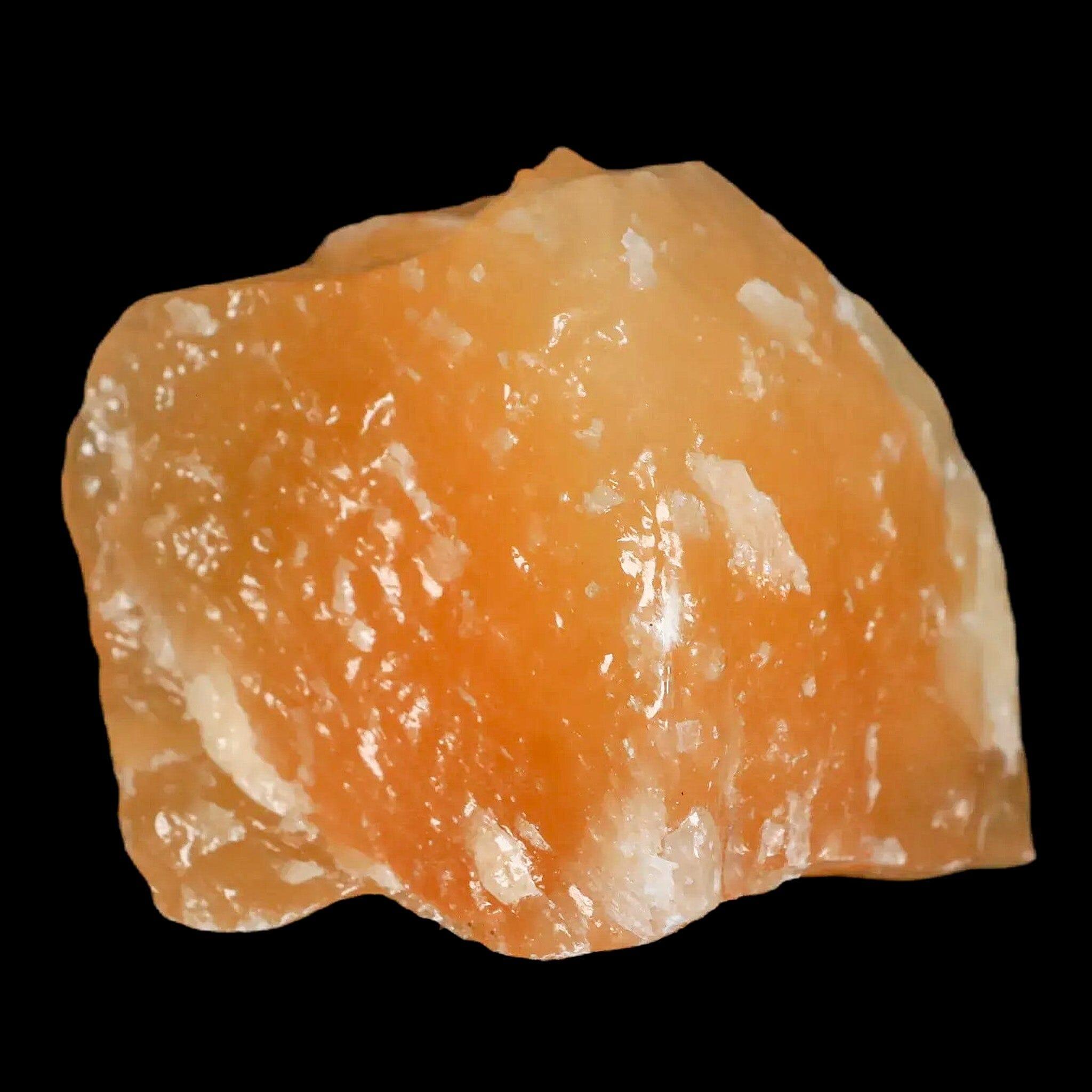 2.1" Natural Rough Orange Calcite Crystal Mineral Specimen Nuevo Leon Mexico - Fossil Age Minerals