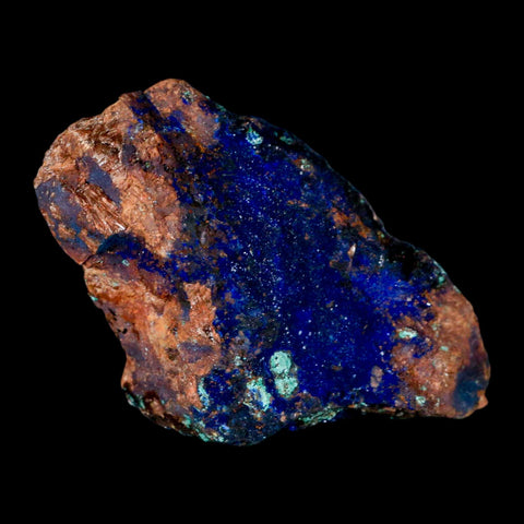 2.7" Azurite Crystals & Malachite On Matrix Colorful Mineral Specimen Morocco