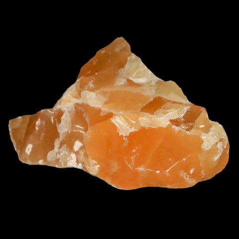 3.7" Natural Rough Orange Calcite Crystal Mineral Specimen Nuevo Leon Mexico - Fossil Age Minerals
