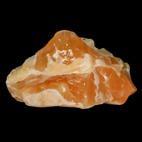 3.7" Natural Rough Orange Calcite Crystal Mineral Specimen Nuevo Leon Mexico - Fossil Age Minerals