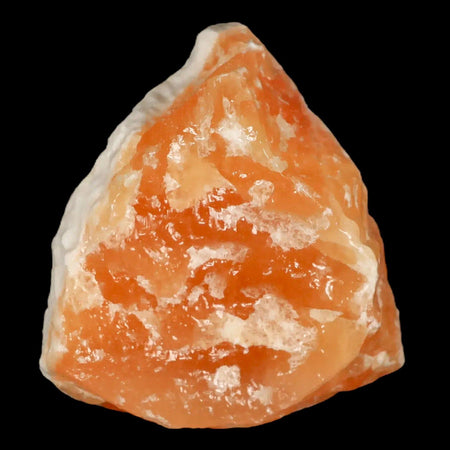2.8" Natural Rough Orange Calcite Crystal Mineral Specimen Nuevo Leon Mexico