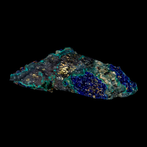 2.6" Azurite Crystals & Malachite On Matrix Colorful Mineral Specimen Morocco - Fossil Age Minerals