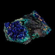2.6" Azurite Crystals & Malachite On Matrix Colorful Mineral Specimen Morocco