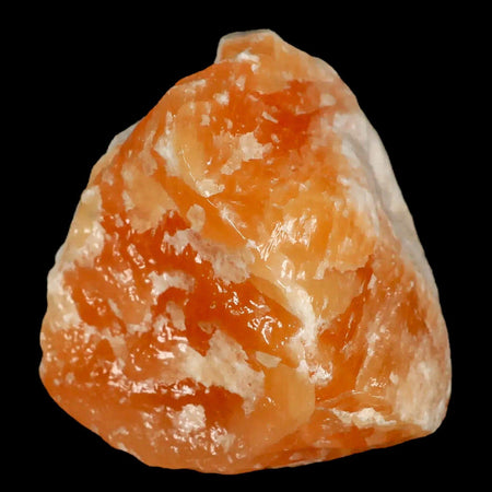 2.8" Natural Rough Orange Calcite Crystal Mineral Specimen Nuevo Leon Mexico
