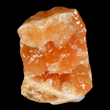 2.6" Natural Rough Orange Calcite Crystal Mineral Specimen Nuevo Leon Mexico