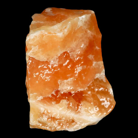 2.6" Natural Rough Orange Calcite Crystal Mineral Specimen Nuevo Leon Mexico