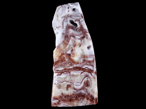 XL 6.5" Natural Red And White Calcite Clab Crystal Mineral Mexico 2 LB 7.1 OZ - Fossil Age Minerals