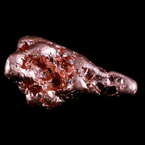 1.1" Solid Native Copper Polished Nugget Mineral Keweenaw Michigan 0.6 OZ - Fossil Age Minerals