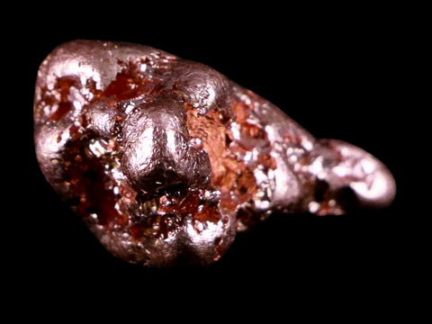 1.1" Solid Native Copper Polished Nugget Mineral Keweenaw Michigan 0.6 OZ - Fossil Age Minerals