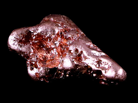 1.1" Solid Native Copper Polished Nugget Mineral Keweenaw Michigan 0.6 OZ - Fossil Age Minerals