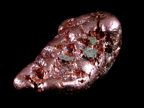 1.1" Solid Native Copper Polished Nugget Mineral Keweenaw Michigan 0.6 OZ - Fossil Age Minerals