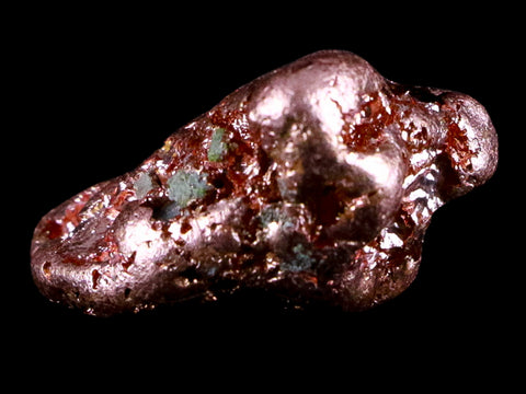 1.1" Solid Native Copper Polished Nugget Mineral Keweenaw Michigan 0.6 OZ - Fossil Age Minerals
