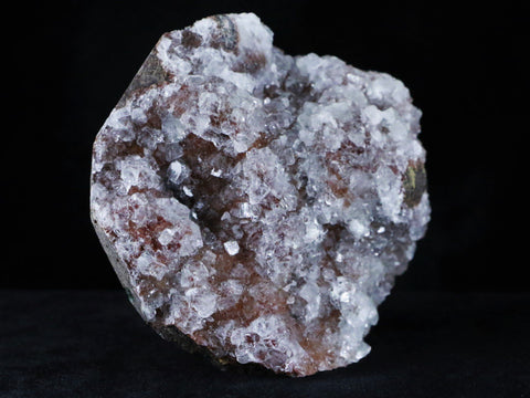 Apophyllite Crystals Grouping On Stilbite Crystal Red Mineral From India 11.4 Ounces - Fossil Age Minerals